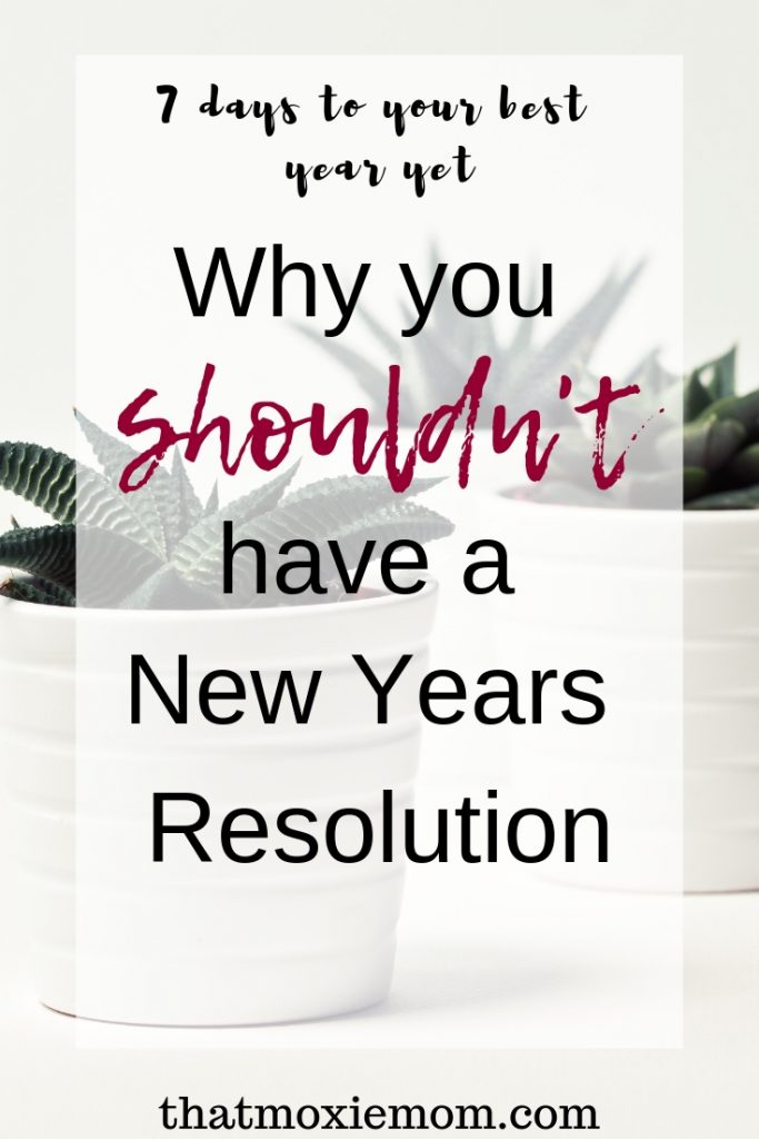 Why you shouldn' t have another new years resolution